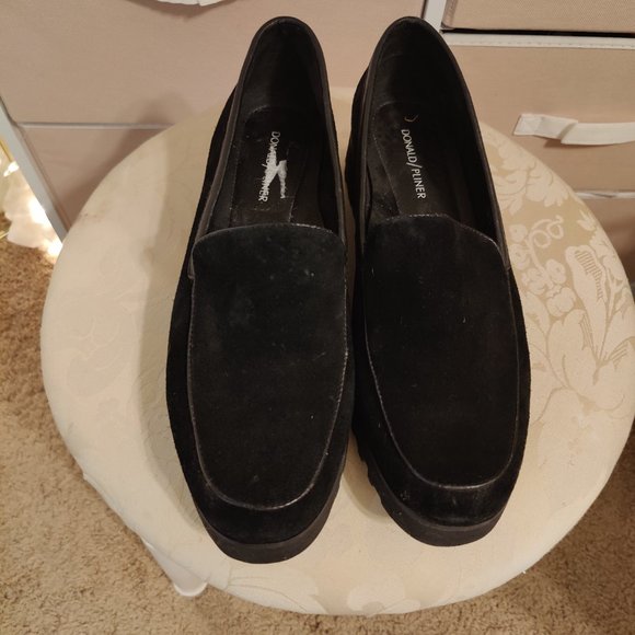 Suede Platform Wednesday Addams Loafers - Picture 2 of 3